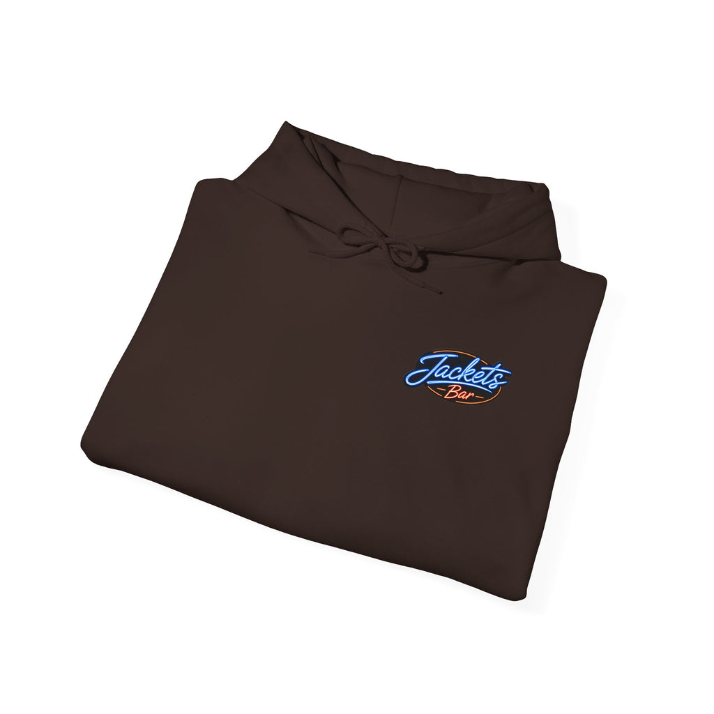 Jacket's Bar Hoodie — Tropical Sunset Beach Bar Pullover
