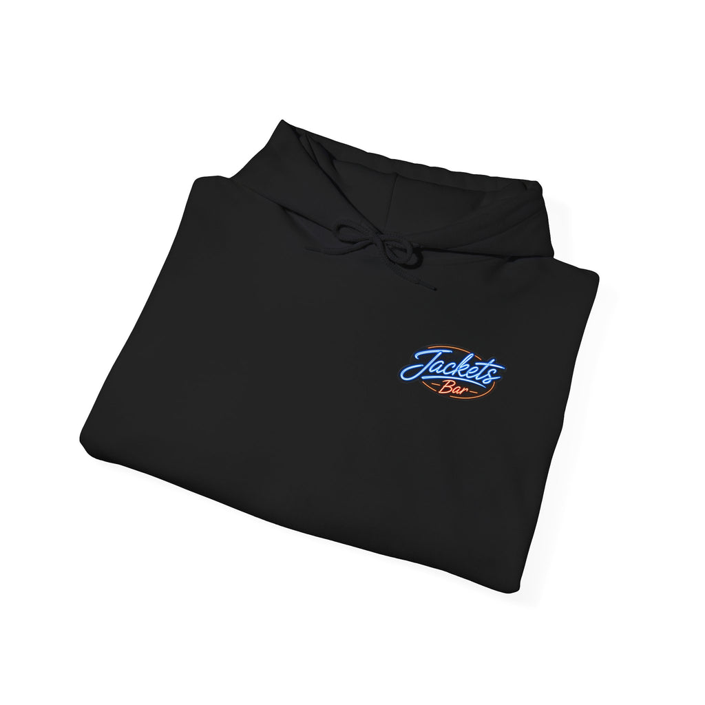 Jacket's Bar Hoodie — Tropical Sunset Beach Bar Pullover