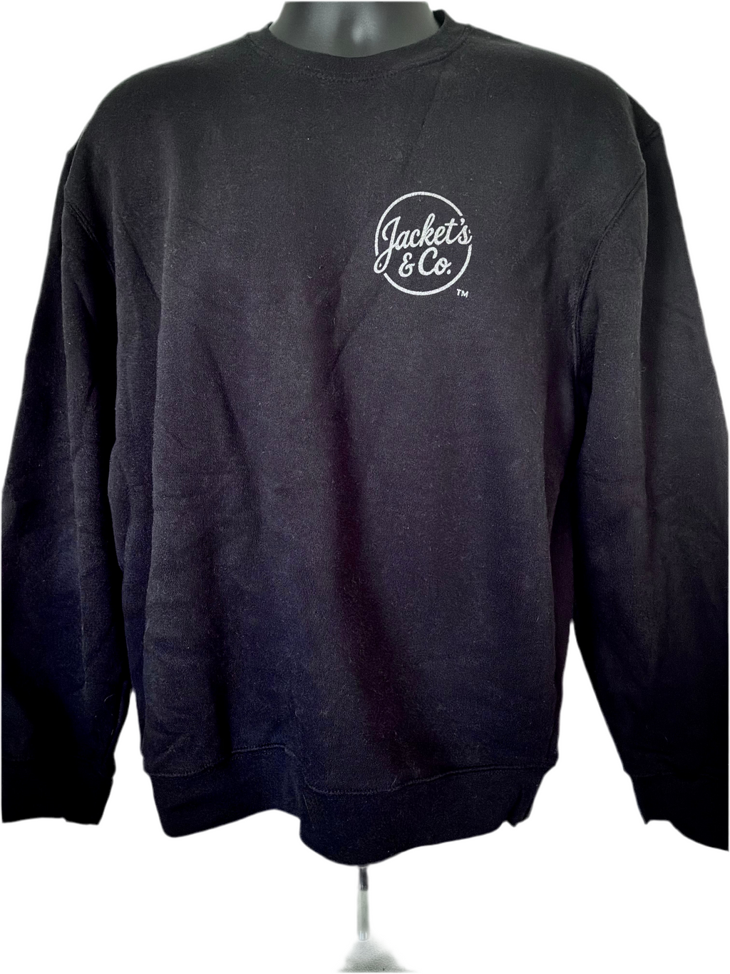Black Crewcut Sweatshirt with Gun Metal font