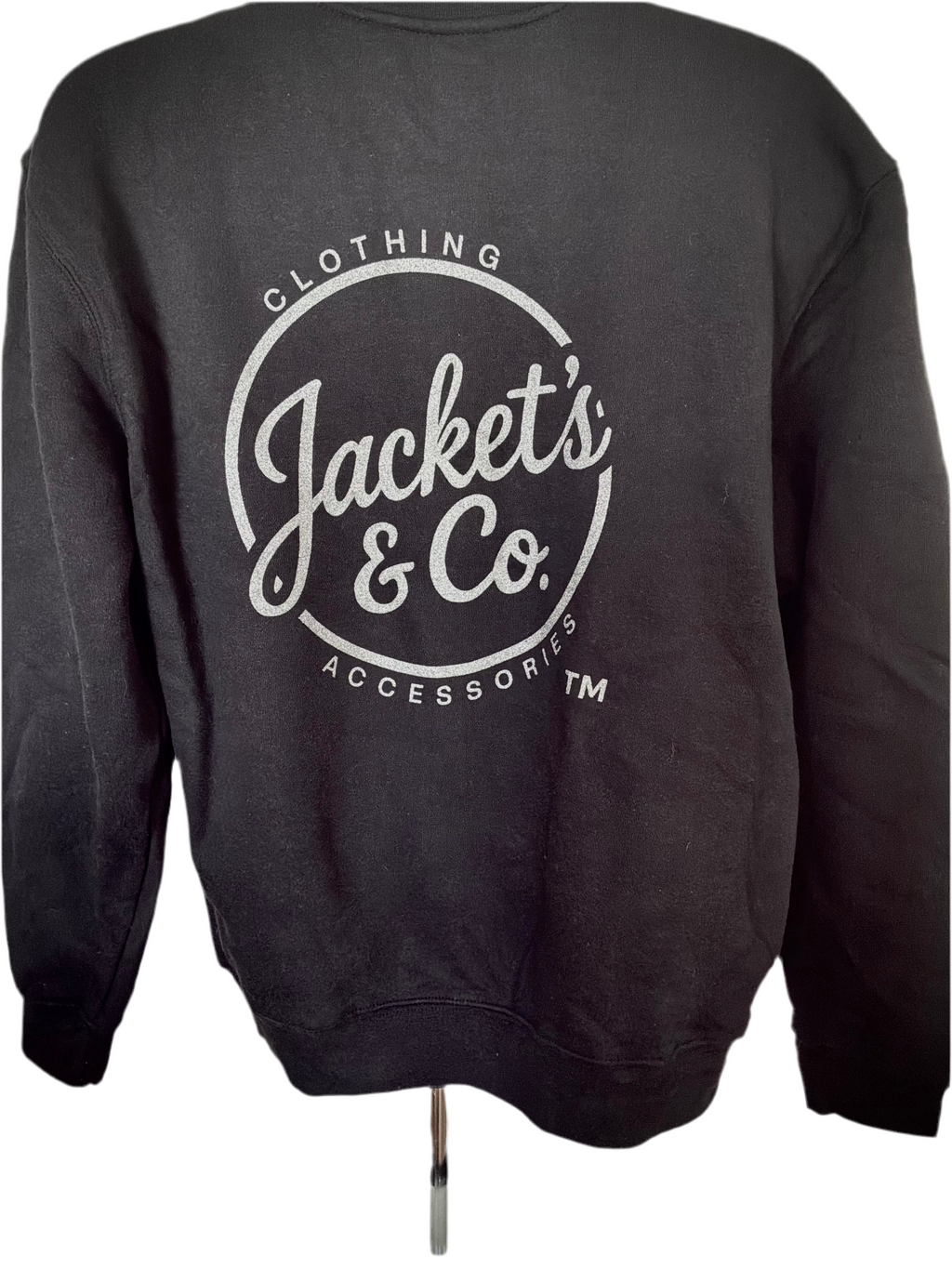 Black Crewcut Sweatshirt with Gun Metal font