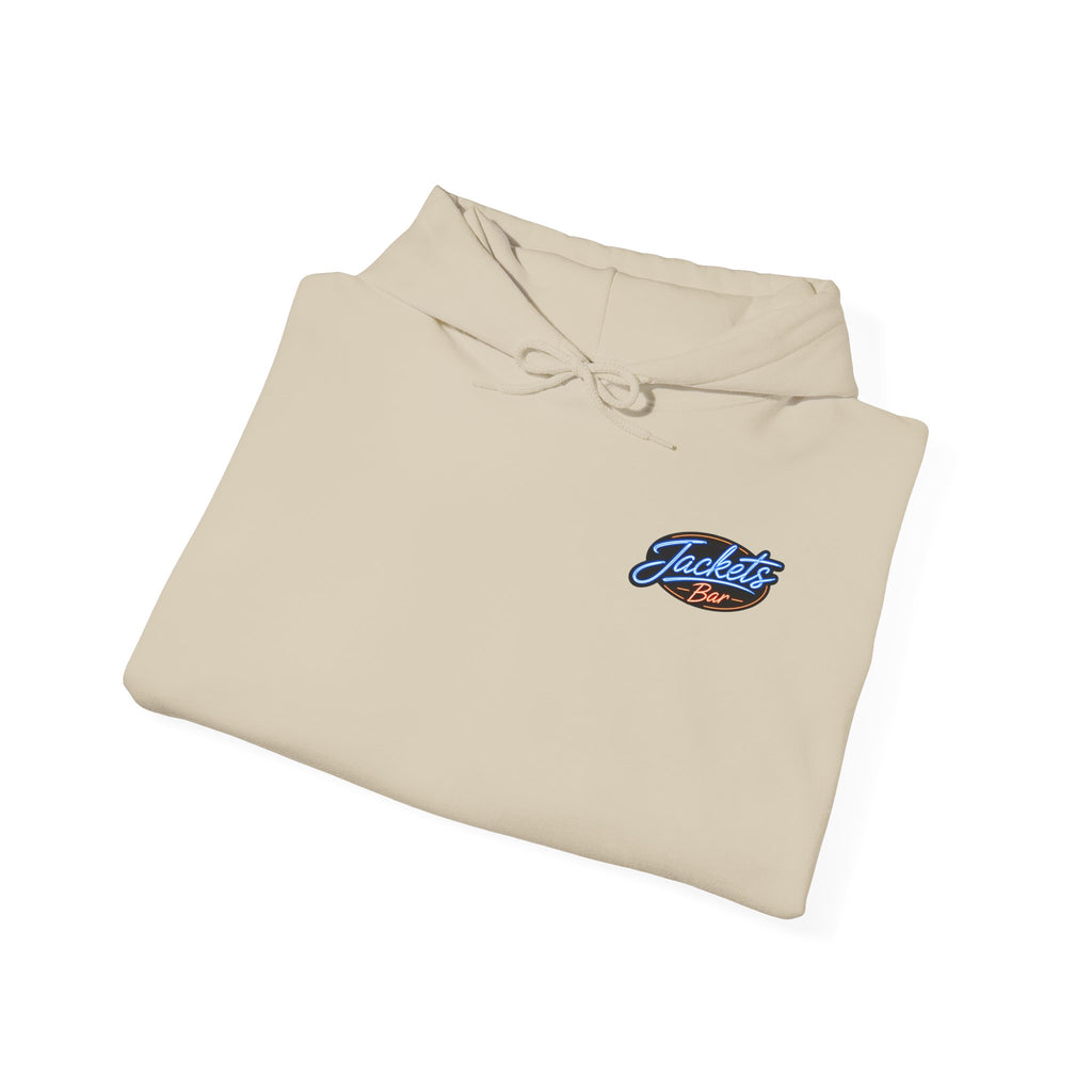Jacket's Bar Hooded Sweatshirt — Vintage Pub Logo Hoodie