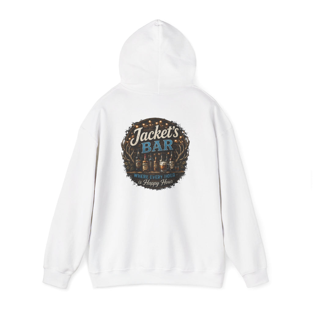 Jacket's Bar Hoodie — Vintage Pub Logo Hooded Sweatshirt
