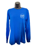 Love Sleeve Royal Blue Tee with white distressed font