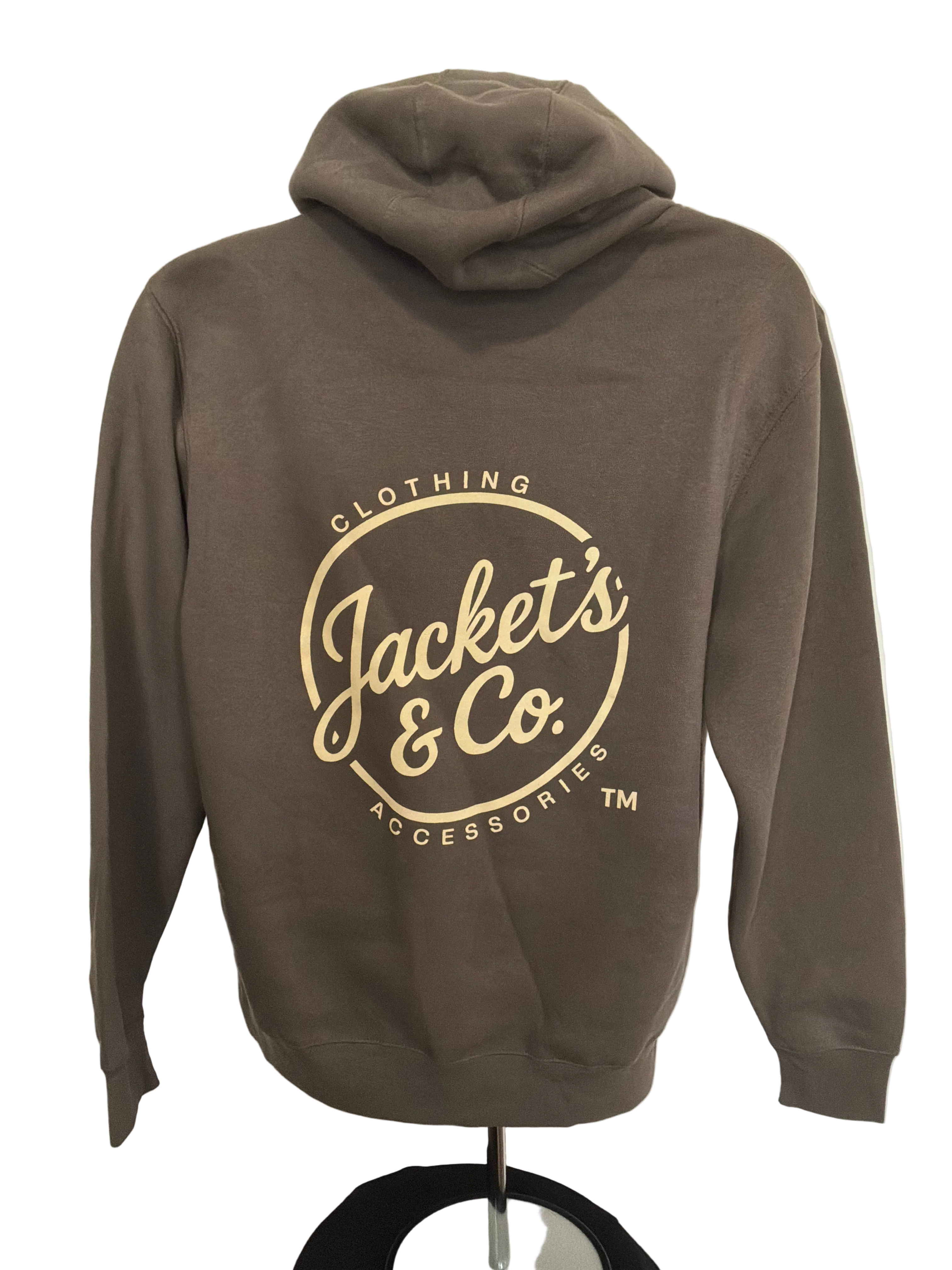 Mineral Hoodie with Khaki Font with front pocket